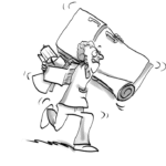 Moving (Actual physical transfer of possessions, etc)